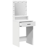 Dressing Table White 50 x 41 x 135 cm Engineered wood - Top-Down View