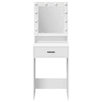 Dressing Table White 50 x 41 x 135 cm Engineered Wood