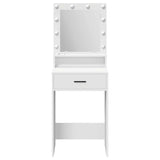 Dressing Table White 50 x 41 x 135 cm Engineered wood - 45-Degree Angle