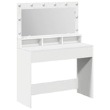 Dressing Table White 100 x 41 x 135 cm Engineered Wood - Front View