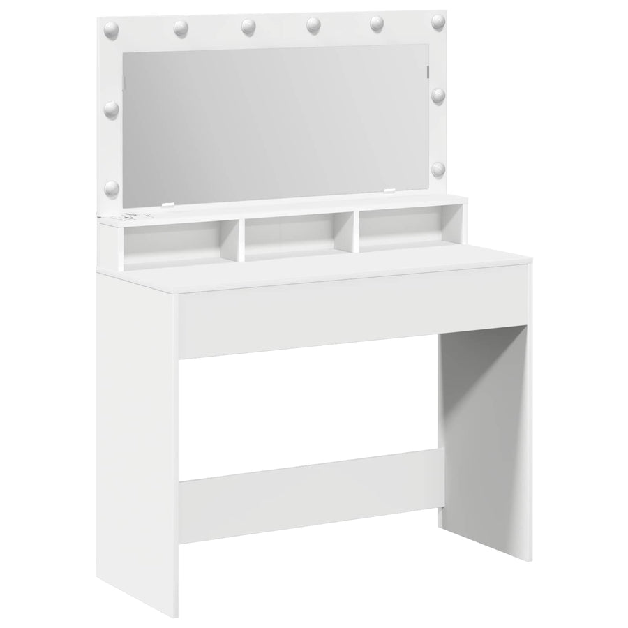 Dressing Table White 100 x 41 x 135 cm Engineered Wood