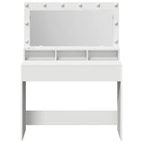 Dressing Table White 100 x 41 x 135 cm Engineered wood - Top-Down View