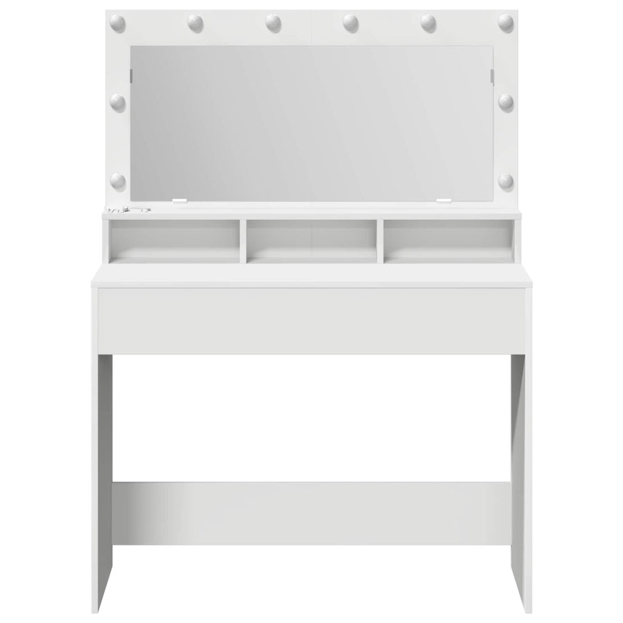 Dressing Table White 100 x 41 x 135 cm Engineered Wood