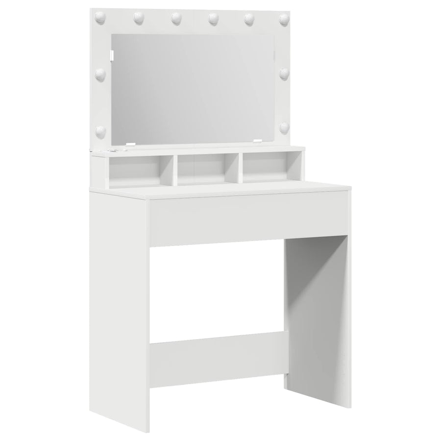 Dressing Table White 78,5 x 41 x 135 cm Engineered Wood