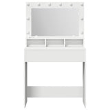 Dressing Table White 79 x 41 x 135 cm Engineered wood - Top-Down View