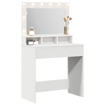 Dressing Table White 78,5 x 41 x 135 cm Engineered Wood