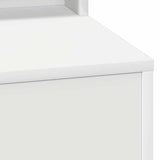 Dressing Table White 50 x 41 x 135 cm Engineered wood - Close-Up Angle