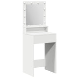 Dressing Table White 50 x 41 x 135 cm Engineered Wood - Front View
