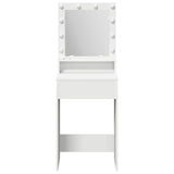 Dressing Table White 50 x 41 x 135 cm Engineered Wood - Top-Down View