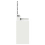 Dressing Table White 50 x 41 x 135 cm Engineered Wood