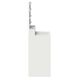 Dressing Table White 50 x 41 x 135 cm Engineered Wood - 45-Degree Angle