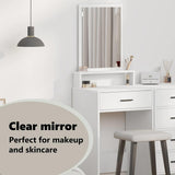 Dressing Table White 50 x 41 x 140 cm Engineered Wood