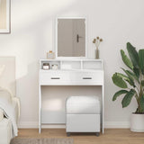 Dressing Table White 79 x 41 x 140 cm Engineered Wood