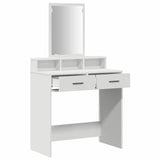 Dressing Table White 79 x 41 x 140 cm Engineered wood - 45-Degree Angle