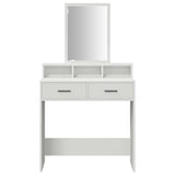 Dressing Table White 79 x 41 x 140 cm Engineered Wood
