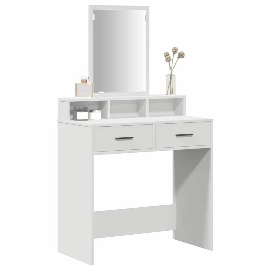 Dressing Table White 79 x 41 x 140 cm Engineered Wood