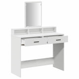 Dressing Table White 100 x 41 x 140 cm Engineered wood - 45-Degree Angle