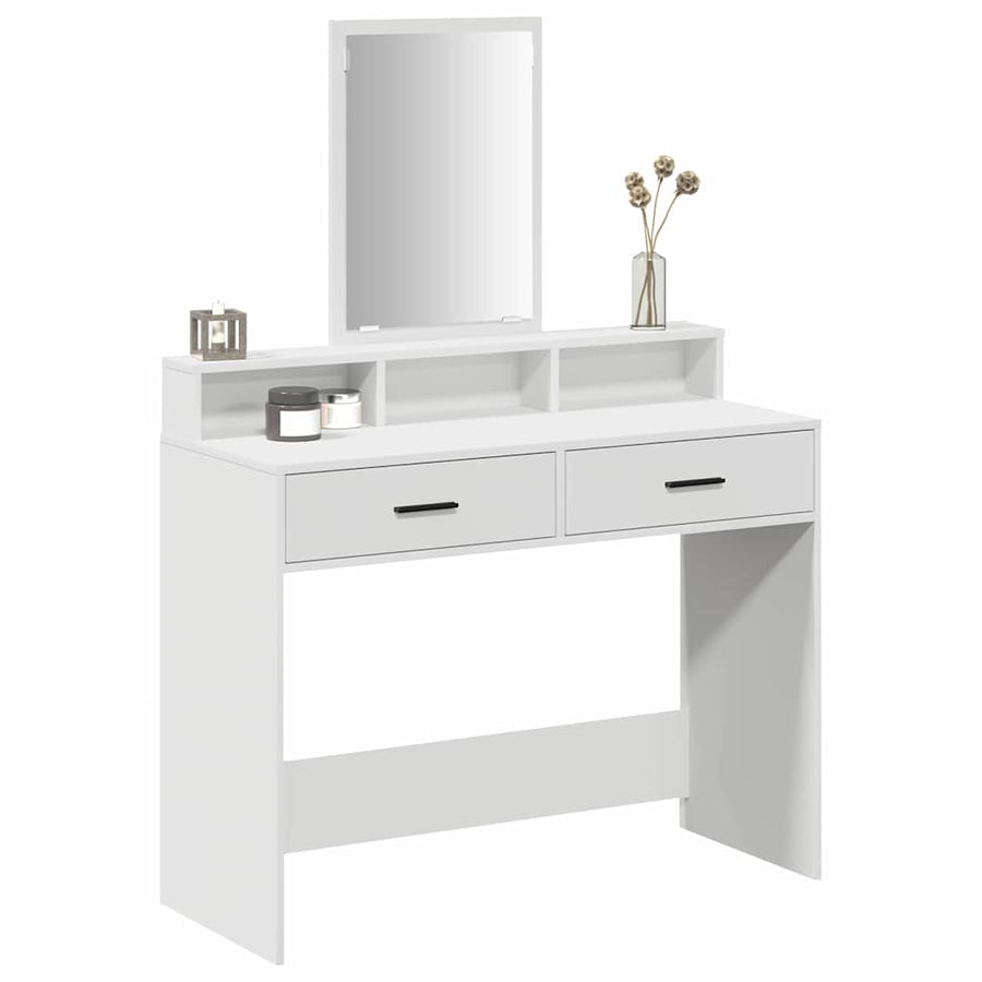 Dressing Table White 100 x 41 x 140 cm Engineered Wood