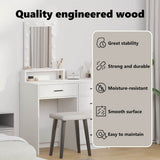 Dressing Table White 50 x 41 x 140 cm Engineered Wood