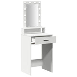 Dressing Table White 50 x 41 x 140 cm Engineered wood - Top-Down View