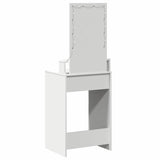 Dressing Table White 50 x 41 x 140 cm Engineered wood - Close-Up Angle