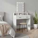 Dressing Table White 79 x 41 x 140 cm Engineered Wood