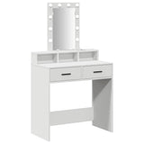 Dressing Table White 79 x 41 x 140 cm Engineered wood - Front View