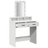Dressing Table White 79 x 41 x 140 cm Engineered wood - Top-Down View
