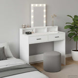 Dressing Table White 100 x 41 x 140 cm Engineered Wood