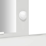 Dressing Table White 102 x 33 x 135 cm Engineered wood - Low Angle