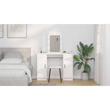 Dressing Table White 102 x 33 x 135 cm Engineered Wood - Low Angle