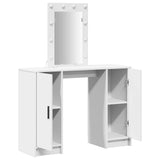 Dressing Table White 102 x 33 x 135 cm Engineered Wood - Top-Down View