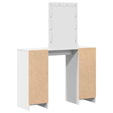 Dressing Table White 102 x 33 x 135 cm Engineered Wood - Close-Up Angle