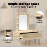 Dressing Table Brown 60 x 40 x 70 cm Engineered Wood - Extra Image
