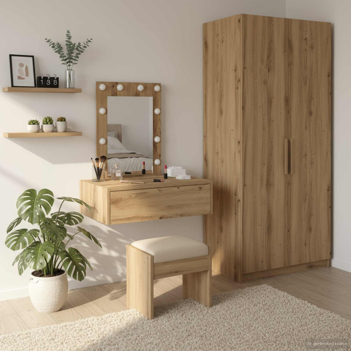 Dressing Table Brown 60 x 40 x 70 cm Engineered Wood