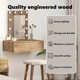 Dressing Table Brown 60 x 40 x 70 cm Engineered Wood - Low Angle