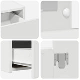 Dressing Table White 83 x 40 x 70 cm Engineered wood - Low Angle