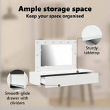 Dressing Table White 100 x 40 x 70 cm Engineered Wood - Extra Image