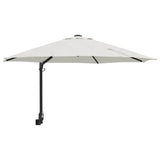 Garden Parasol Beige and Black 248 x 248 x 148 cm - Front View