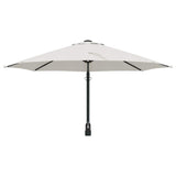 Garden Parasol Beige and Black 248 x 248 x 148 cm - Top-Down View
