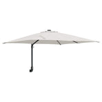 Garden Parasol 248,5 x 247,5 x 160 cm Polyester and Steel Sand