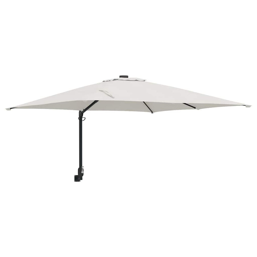 Garden Parasol 248,5 x 247,5 x 160 cm Polyester and Steel Sand