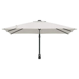 Garden Parasol Sand 248,5 x 247,5 x 160 cm Polyester and Steel
