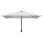 Garden Parasol 248,5 x 247,5 x 160 cm Polyester and Steel Sand