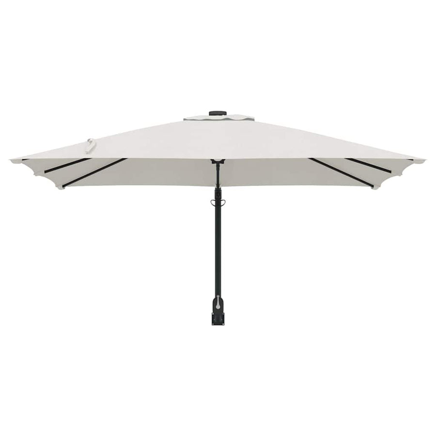 Garden Parasol 248,5 x 247,5 x 160 cm Polyester and Steel Sand