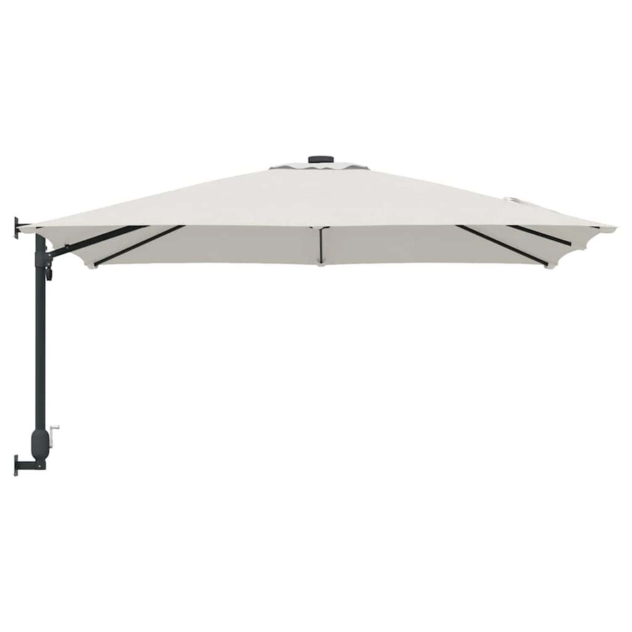 Garden Parasol 248,5 x 247,5 x 160 cm Polyester and Steel Sand