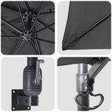 Garden Parasol Anthracite 248,5 x 247,5 x 160 cm