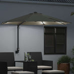Garden Parasol Sand 248 x 248 x 148 cm Polyester and Steel