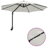 Garden Parasol Sand 248 x 248 x 148 cm Polyester and Steel