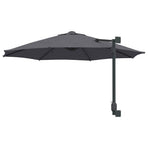 Garden Parasol Manual Anthracite 248 x 248 x 148 cm